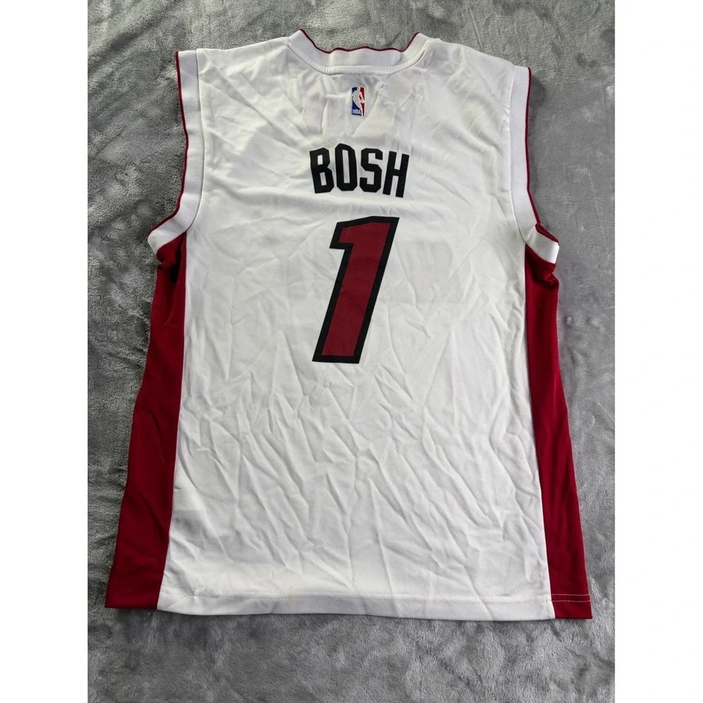 adidas Chris Bosh Miami Heat Home Jersey Men's S White Polyester